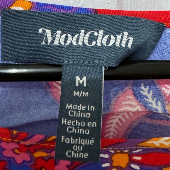 ModCloth Bohemia Bound Peplum Tank Size Medium - Picture 3 of 5